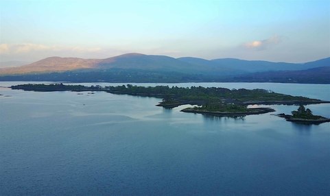Aerial photo of Kenmare bay